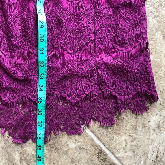 Free People NWT Daydream Lace Minidress Purple - Picture 5 of 7